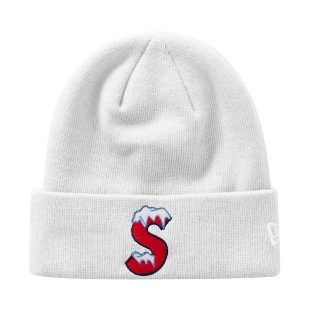 Supreme White S Logo Ice Beanie by Supreme - NWAHype No.1 for streetwear Beanies in USA