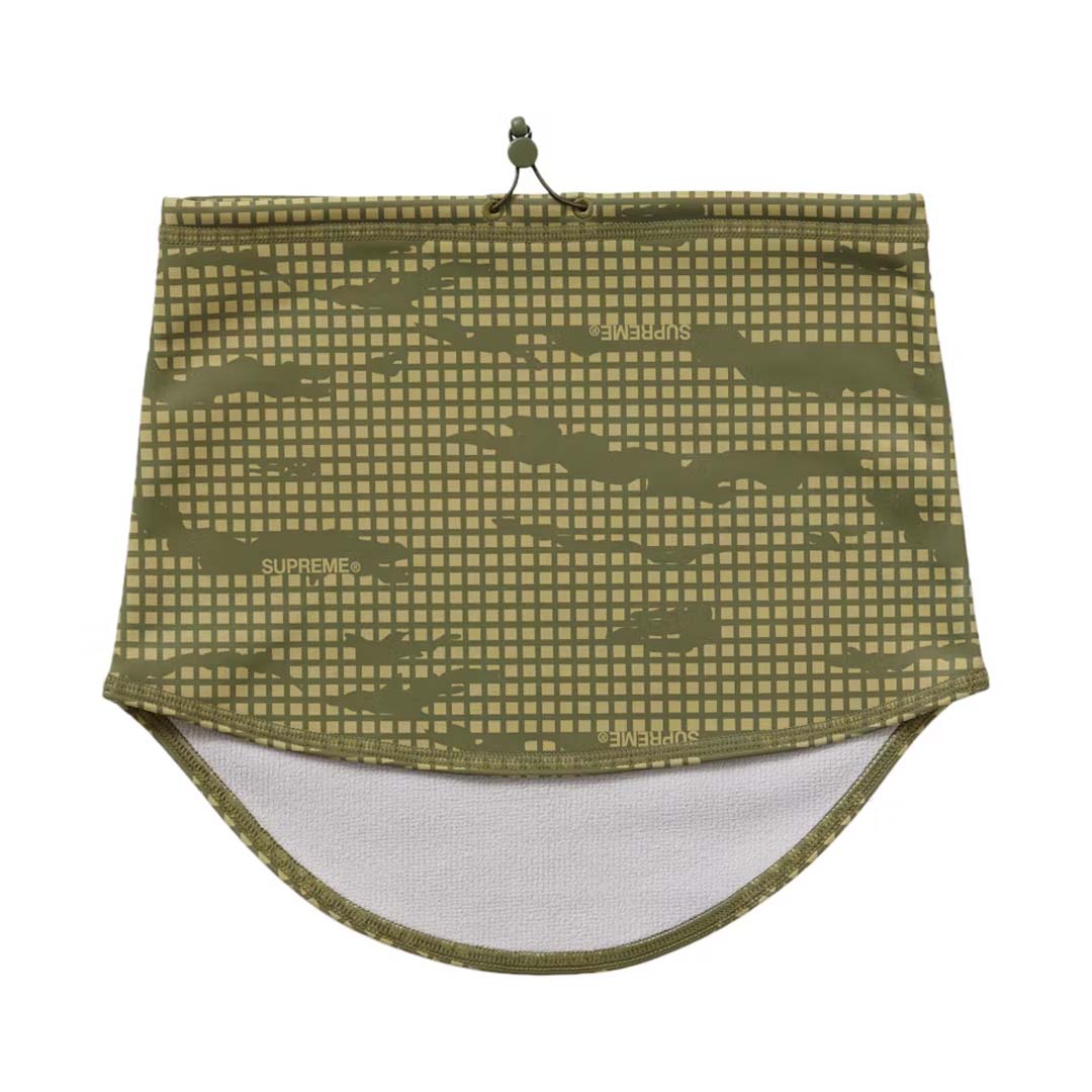 Supreme WINDSTOPPER Neck Gaiter Olive Grid Camo by Supreme - NWAHYPE No.1 for streetwear Accessories in USA