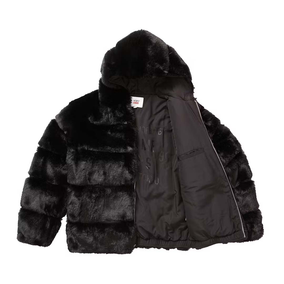 Supreme WTAPS Faux Fur Hooded Jacket Black by Supreme - NWAHYPE No.1 for streetwear Hoodies in USA