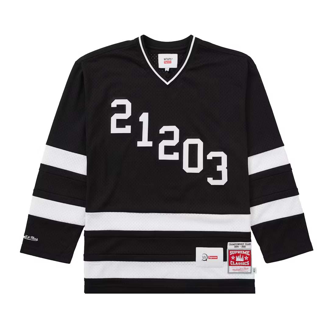 Supreme WTAPS Mitchell & Ness Hockey Jersey Black by Supreme - NWAHYPE No.1 for streetwear T-Shirts in USA