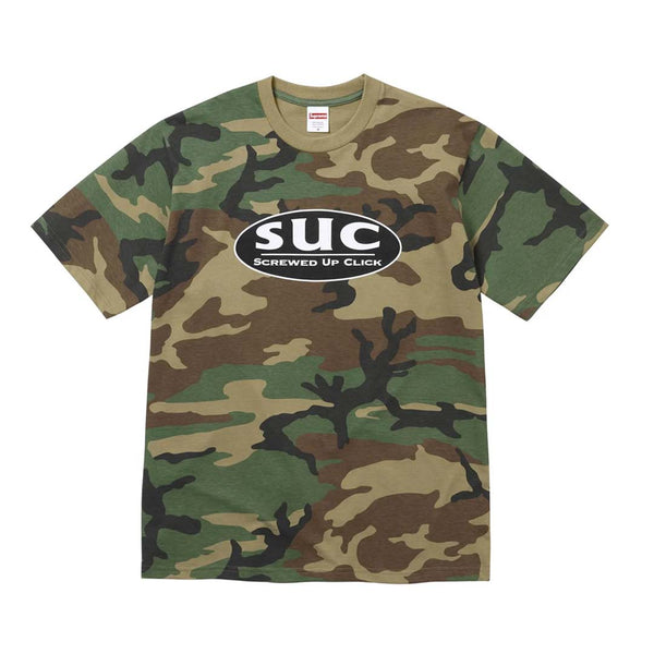 Supreme x Dj Screw Suc Tee 'Woodland Camo' by Supreme - NWAHYPE No.1 for streetwear T-Shirts in USA
