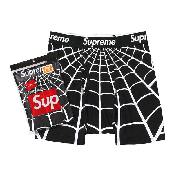 Supreme x Hanes Spider-Man Boxer Briefs (2 Pack) 'Black' by Supreme - NWAHYPE No.1 for streetwear Accessories in USA