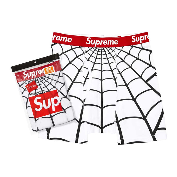 Supreme x Hanes Spider-Man Boxer Briefs (2 Pack) 'White' by Supreme - NWAHYPE No.1 for streetwear Accessories in USA