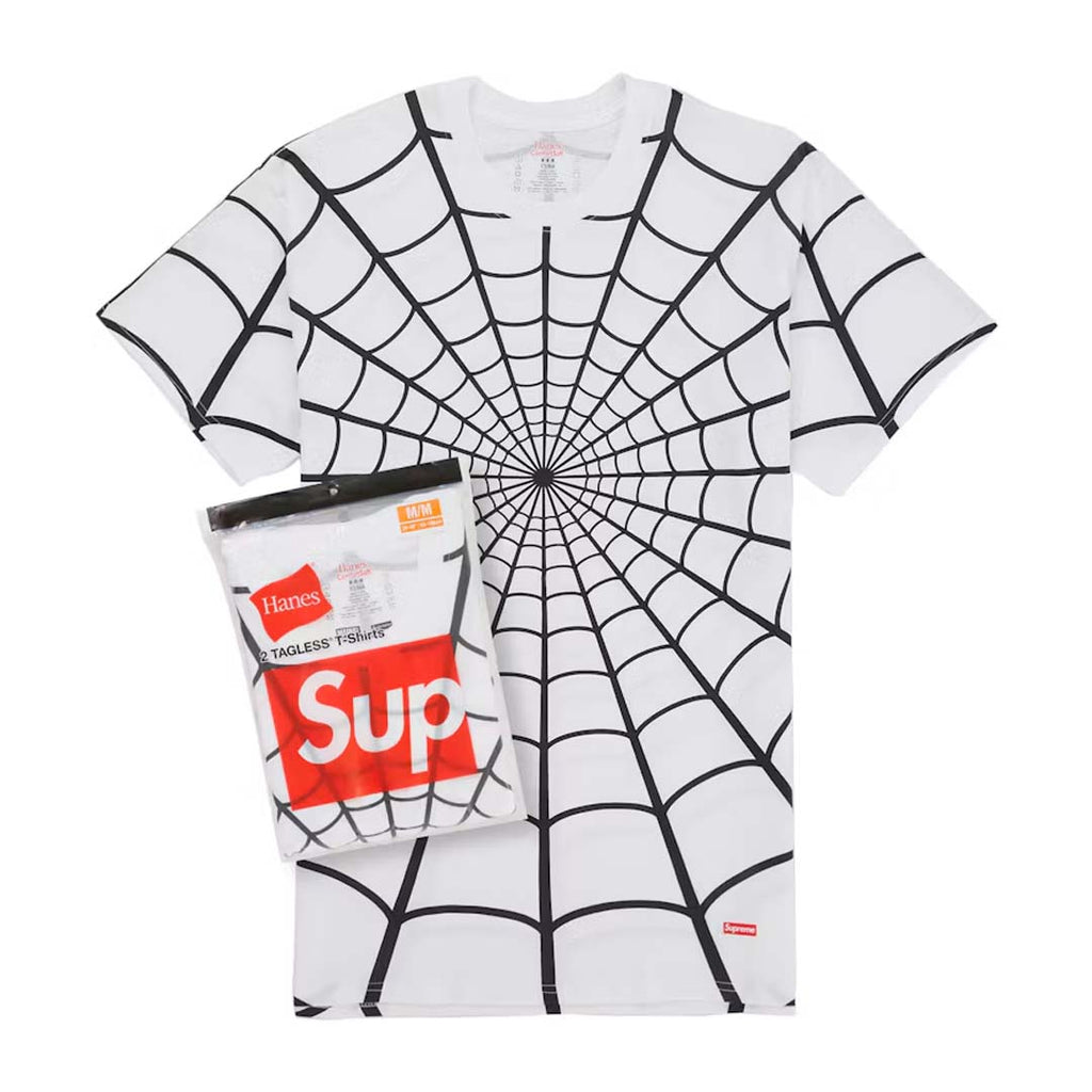 Supreme x Hanes Spider-Man Tagless Tees (2 Pack) 'White' by Supreme - NWAHYPE No.1 for streetwear T-Shirts in USA