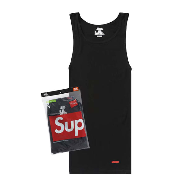 Supreme x Hanes Tank Tops (3 Pack) 'Black' by Supreme - NWAHYPE No.1 for streetwear T-Shirts in USA