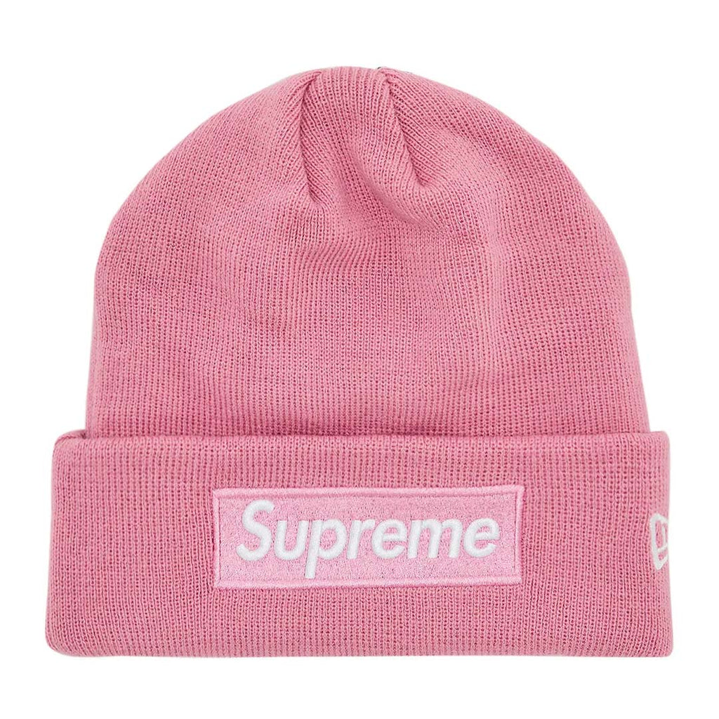 Supreme x New Era Box Logo Beanie 'Dusty Pink' by Supreme - NWAHype No.1 for streetwear Beanies in USA