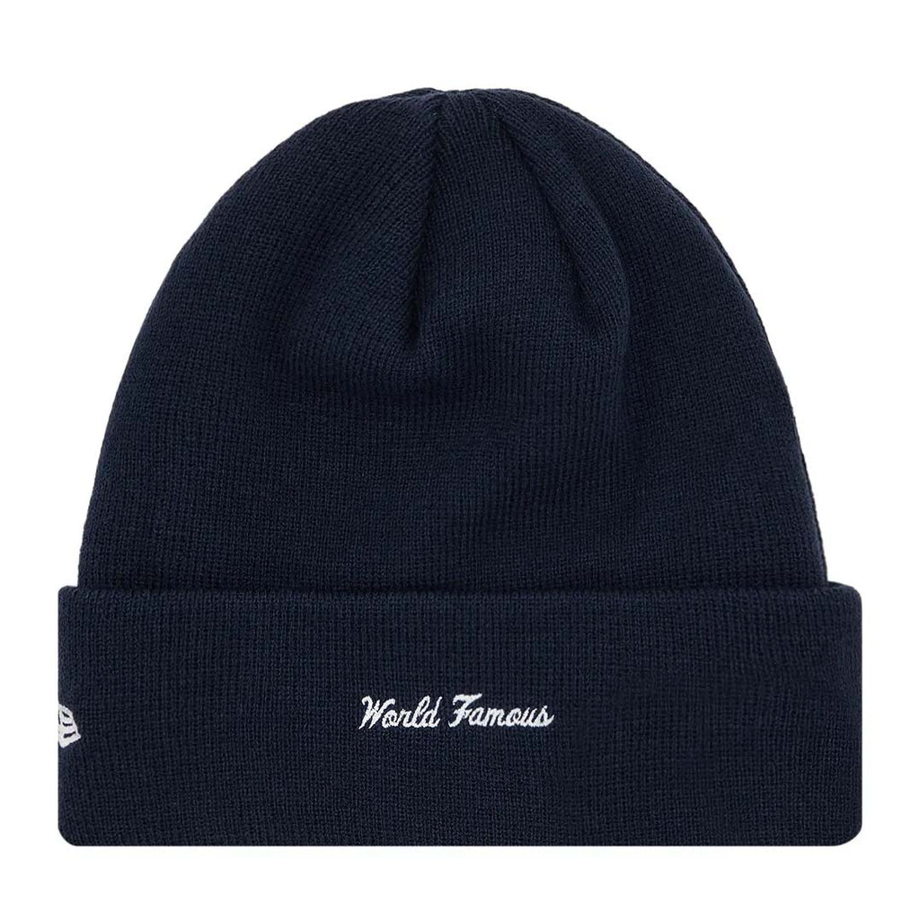 Supreme x New Era Box Logo Beanie 'Navy Red' by Supreme - NWAHype No.1 for streetwear Beanies in USA