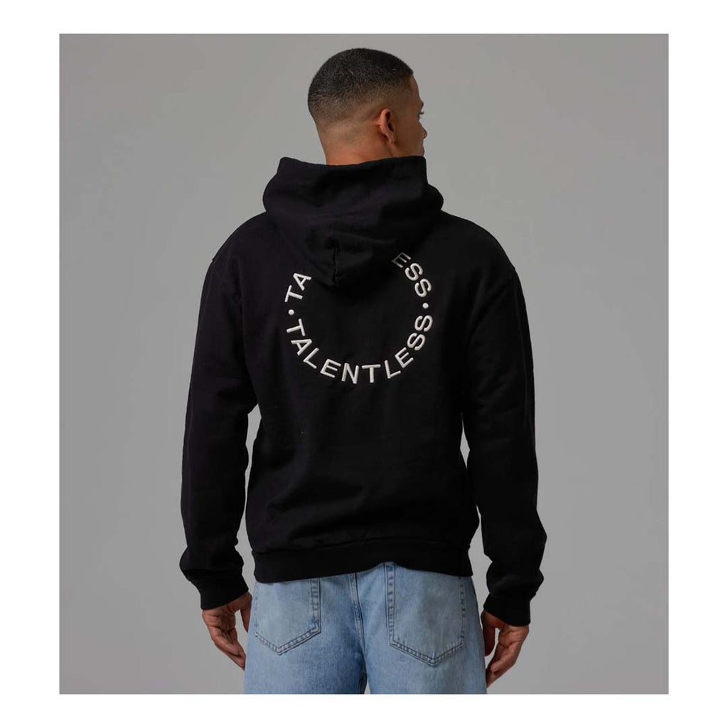 Talentless Heavyweight Circle Logo Embroidered Hoodie Black Bone by Talentless - NWAHype 1 for streetwear Hoodies in USA