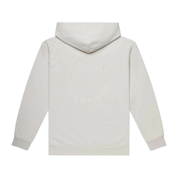 Talentless Heavyweight Circle Logo Embroidered Hoodie Bone by Talentless - NWAHype 1 for streetwear Hoodies in USA