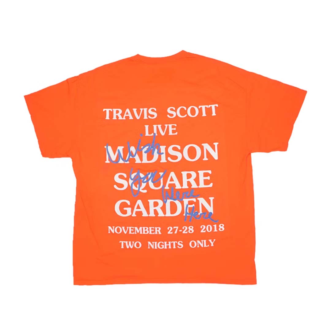 Travis Scott Astroworld NY MSG Exclusive Tee Orange by Travis Scott - NWAHype No.1 for streetwear T-Shirts in USA
