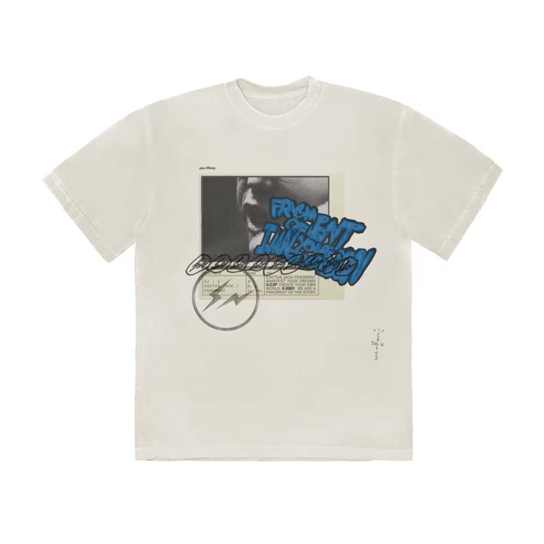 Travis Scott Cactus Jack For Fragment Manifest Tee White by Travis Scott - NWAHype No.1 for streetwear T-Shirts in USA
