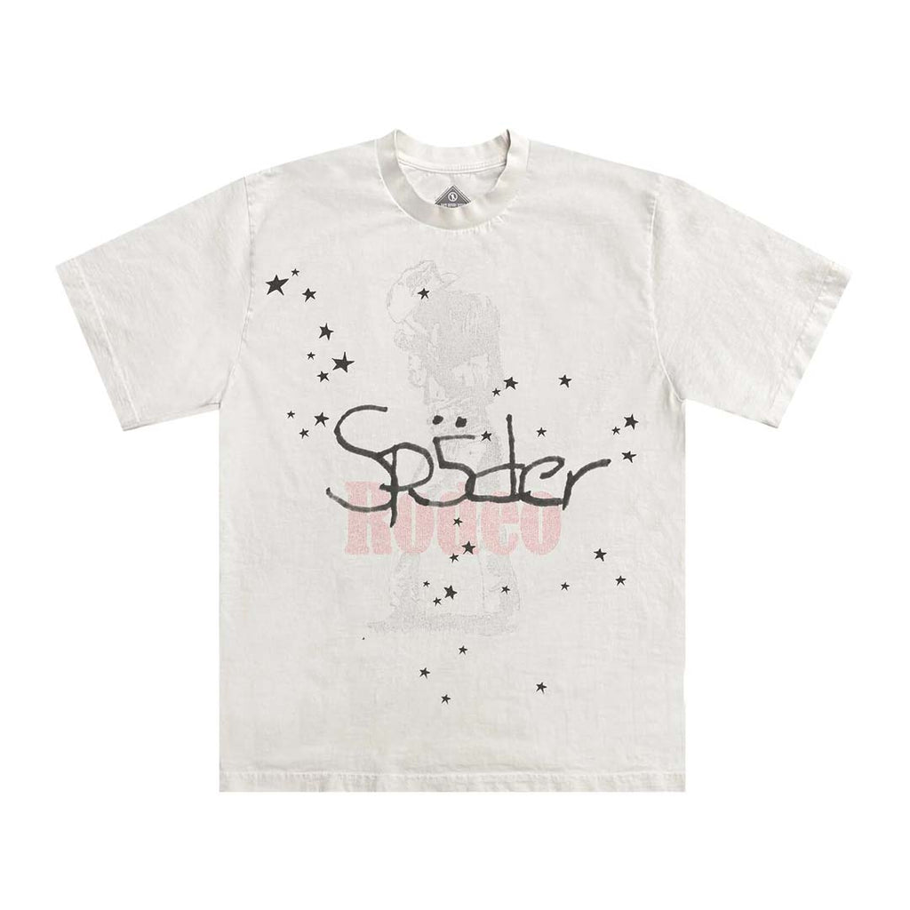 Travis Scott Cactus Jack x Sp5der Days Before Rodeo II Tee White by Travis Scott - NWAHype 1 for streetwear T-Shirts in USA