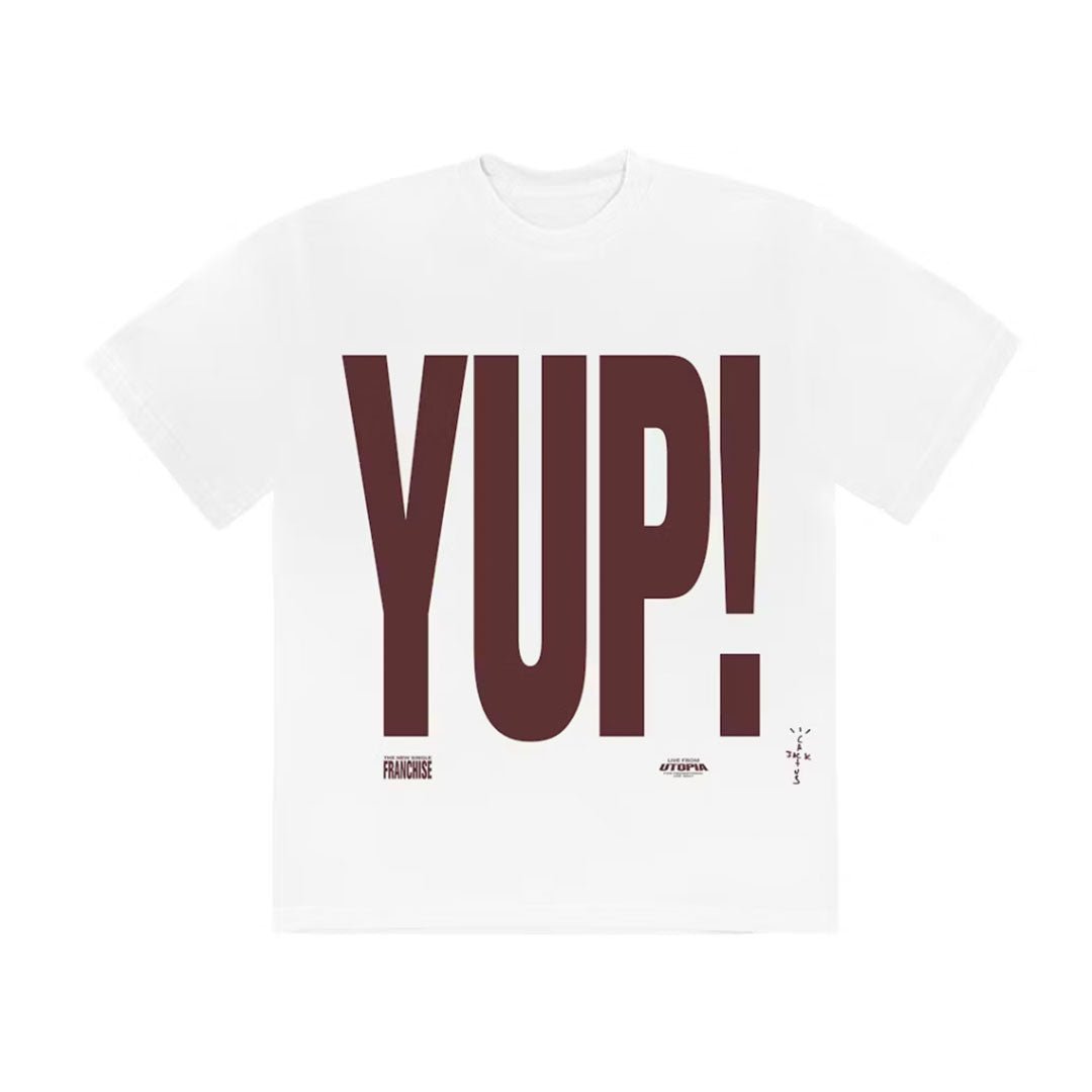 Travis Scott Franchise Promo YUP! T-shirt by Travis Scott - NWAHype 1 for streetwear T-Shirts in USA