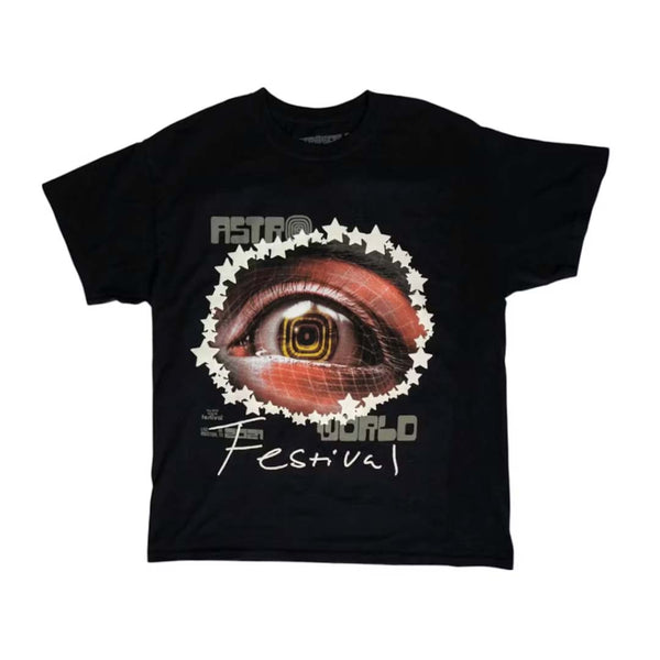 Travis Scott Starry Eyed Tee Black by Travis Scott - NWAHYPE No.1 for streetwear T-Shirts in USA