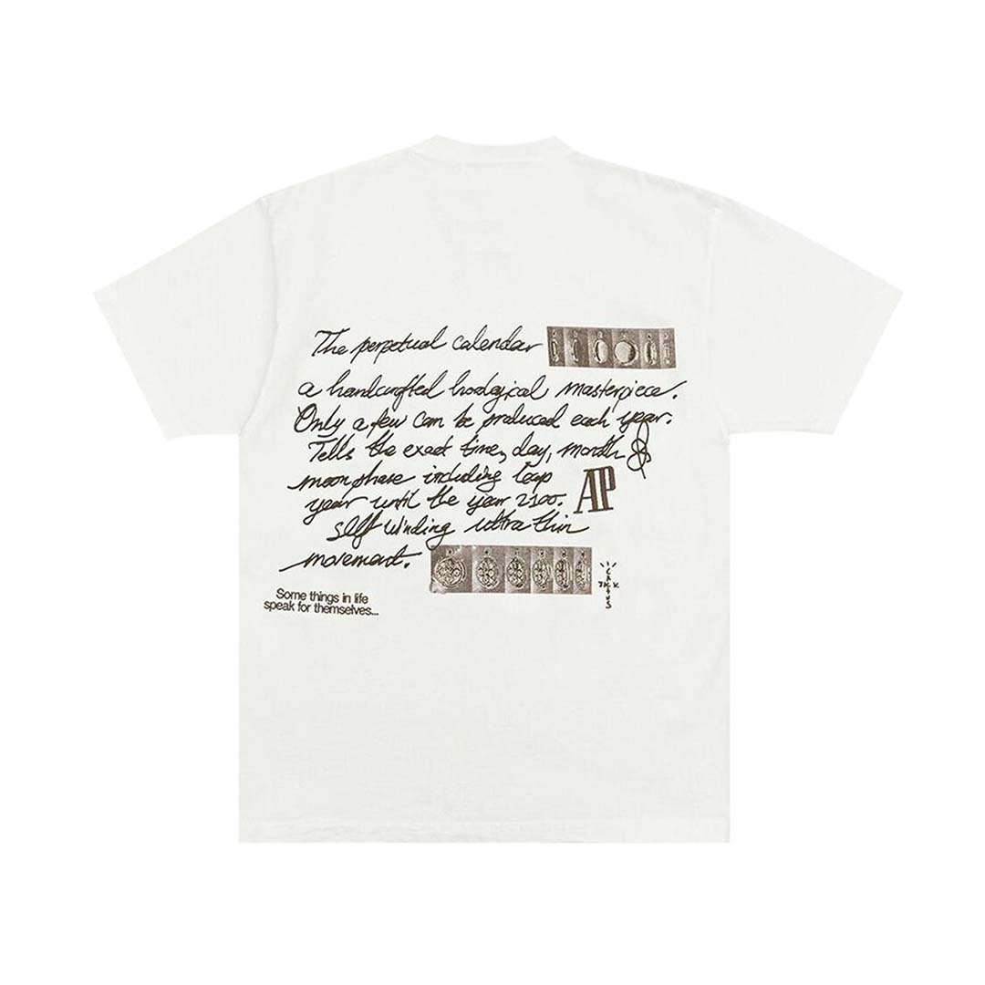 Travis Scott x Audemars Piguet Perpetual Calendar Tee White by Travis Scott - NWAHype No.1 for streetwear T-Shirts in USA