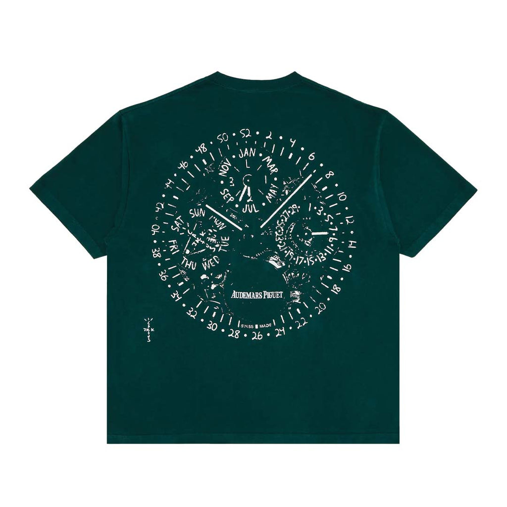 Travis Scott x Audemars Piguet Watch Face Tee Green by Travis Scott - NWAHype No.1 for streetwear T-Shirts in USA