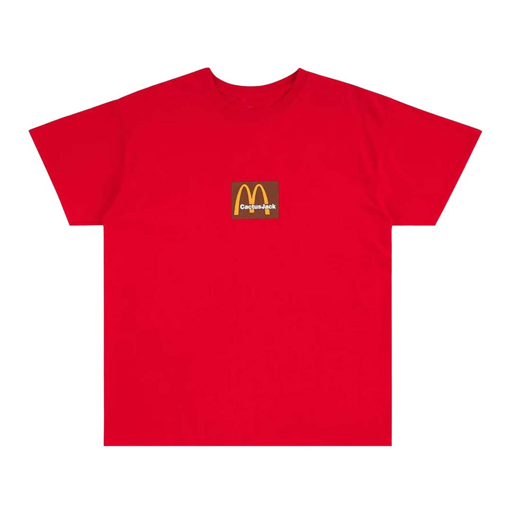 Travis Scott x Mcdonalds Sesame Cactus Jack Tee Red Brown by Travis Scott - NWAHYPE No.1 for streetwear T-Shirts in USA