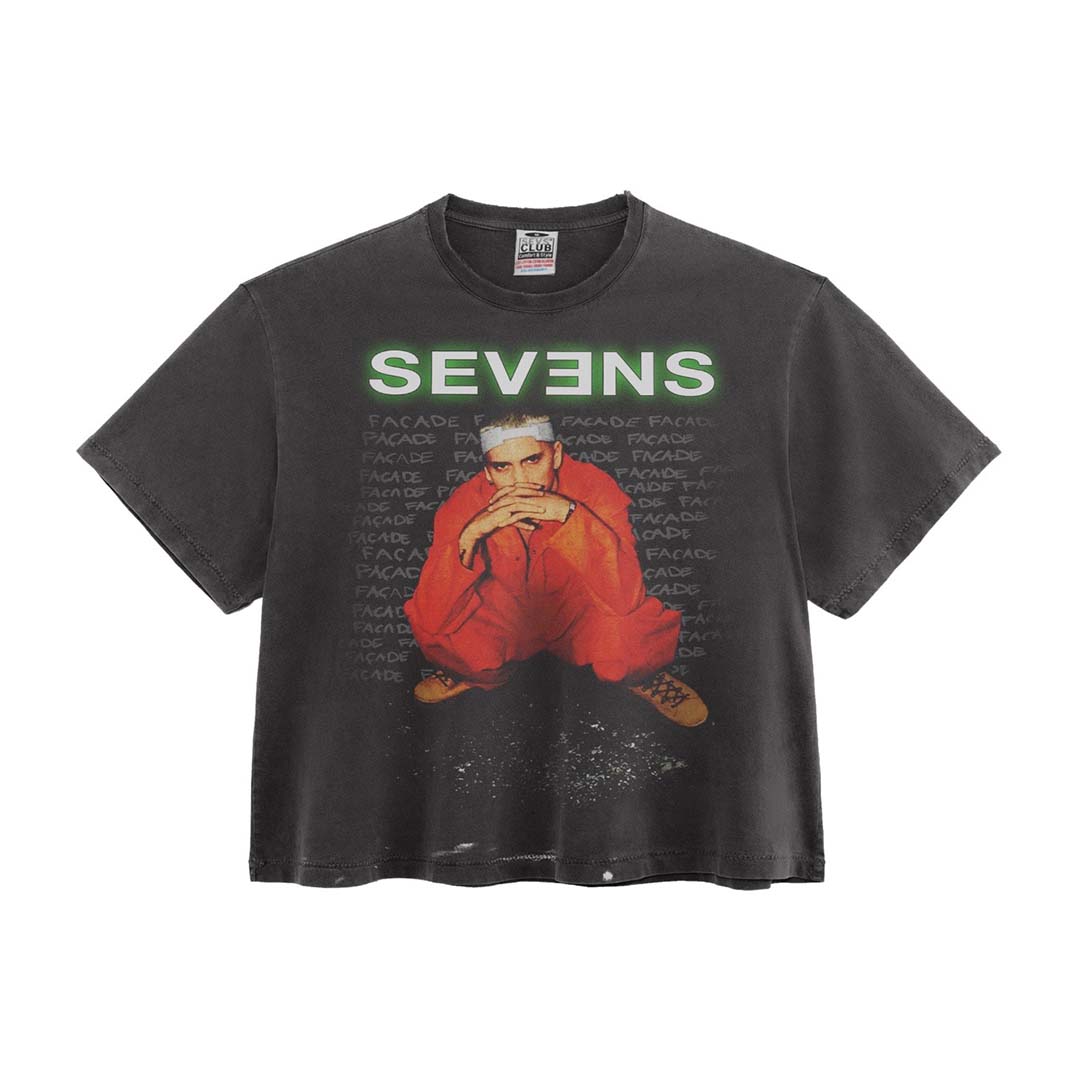 Triple Sevens 2000s Eminem Faded Black Tee by Triple Sevens - NWAHYPE No.1 for streetwear T-Shirts in USA