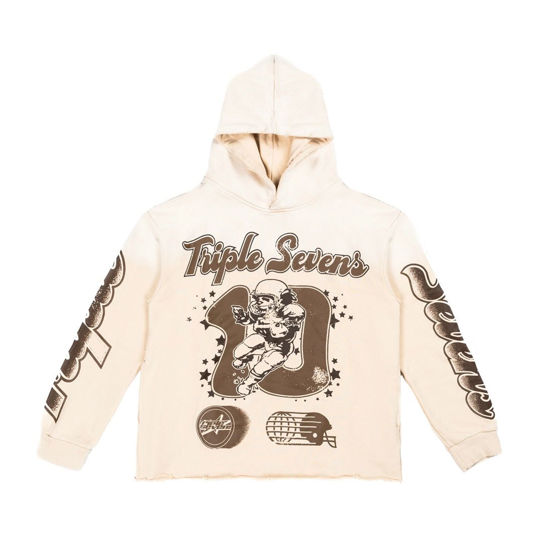 Triple Sevens All Star Hoodie Brown Cream by Triple Sevens - NWAHype 1 for streetwear Hoodies in USA