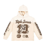 Triple Sevens All Star Hoodie Brown Cream by Triple Sevens - NWAHype 1 for streetwear Hoodies in USA