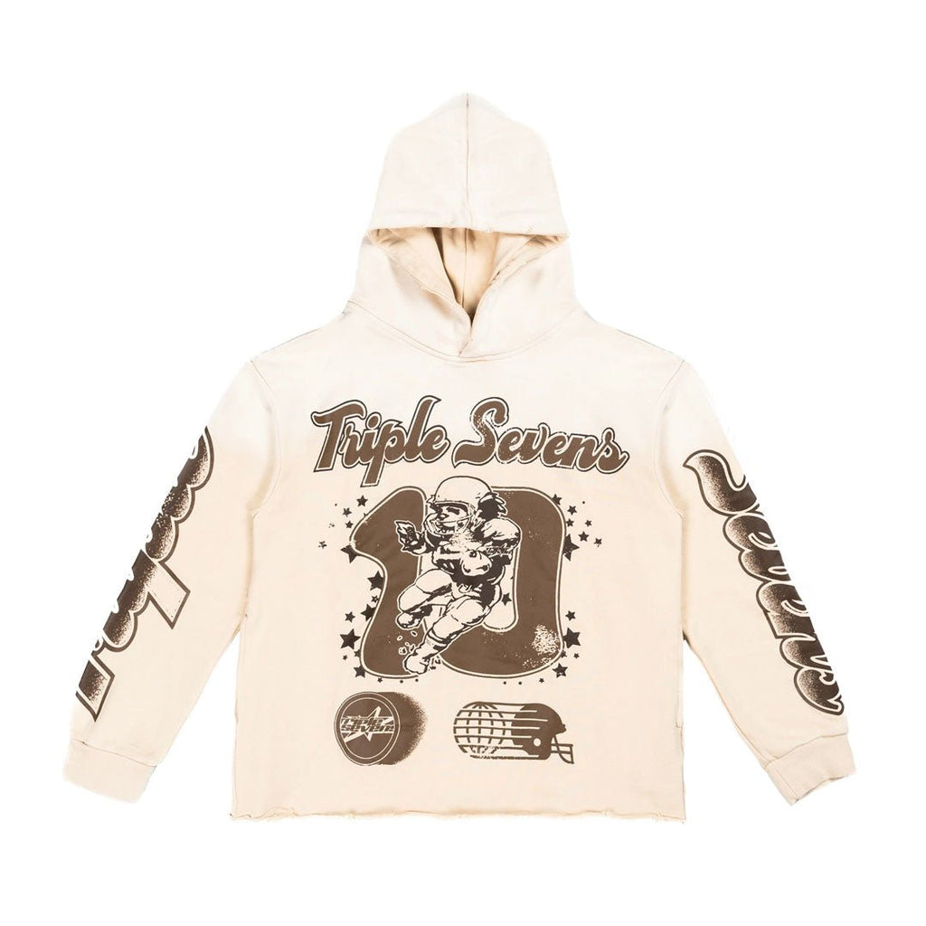 Triple Sevens All Star Hoodie Brown Cream by Triple Sevens - NWAHype 1 for streetwear Hoodies in USA