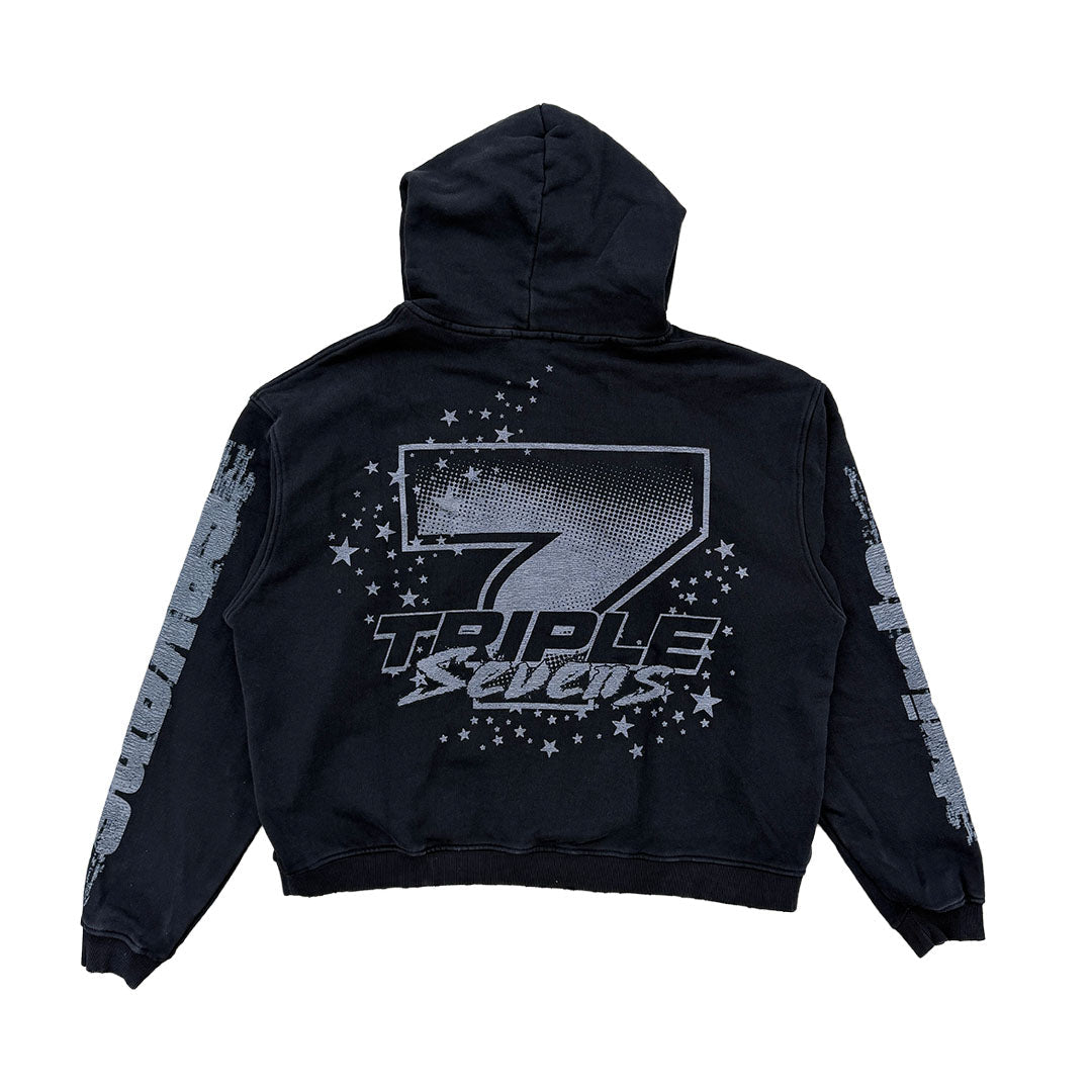 Triple Sevens All Star Hoodie V2 Faded Black – NWAHYPE