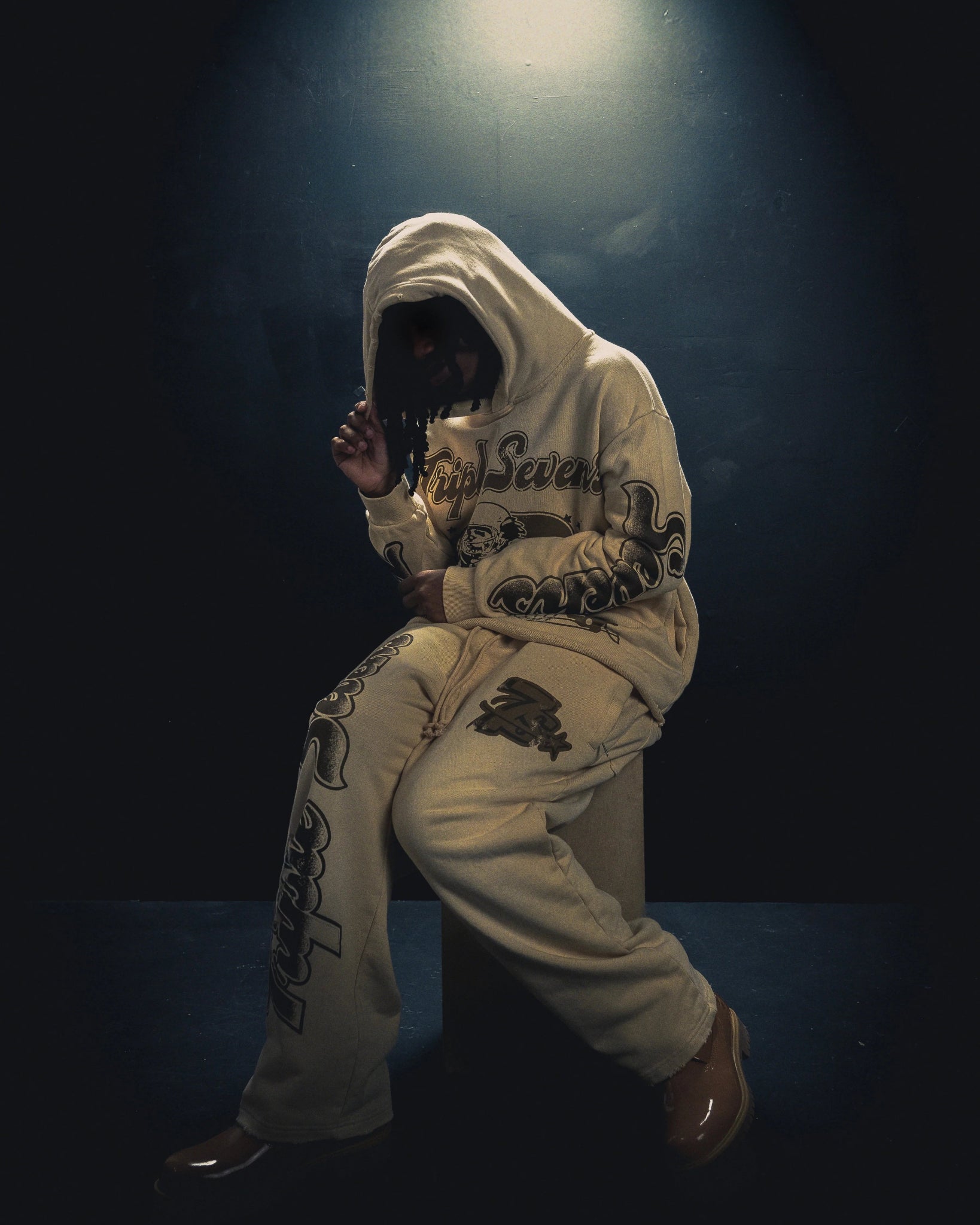 Triple Sevens All Star Sweatpants Brown Cream by Triple Sevens - NWAHype 1 for streetwear Pants in USA