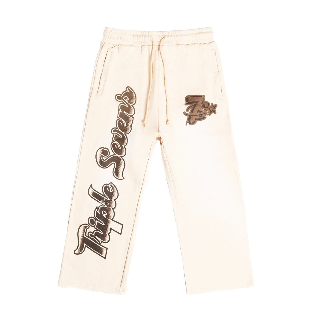 Triple Sevens All Star Sweatpants Brown Cream by Triple Sevens - NWAHype 1 for streetwear Pants in USA