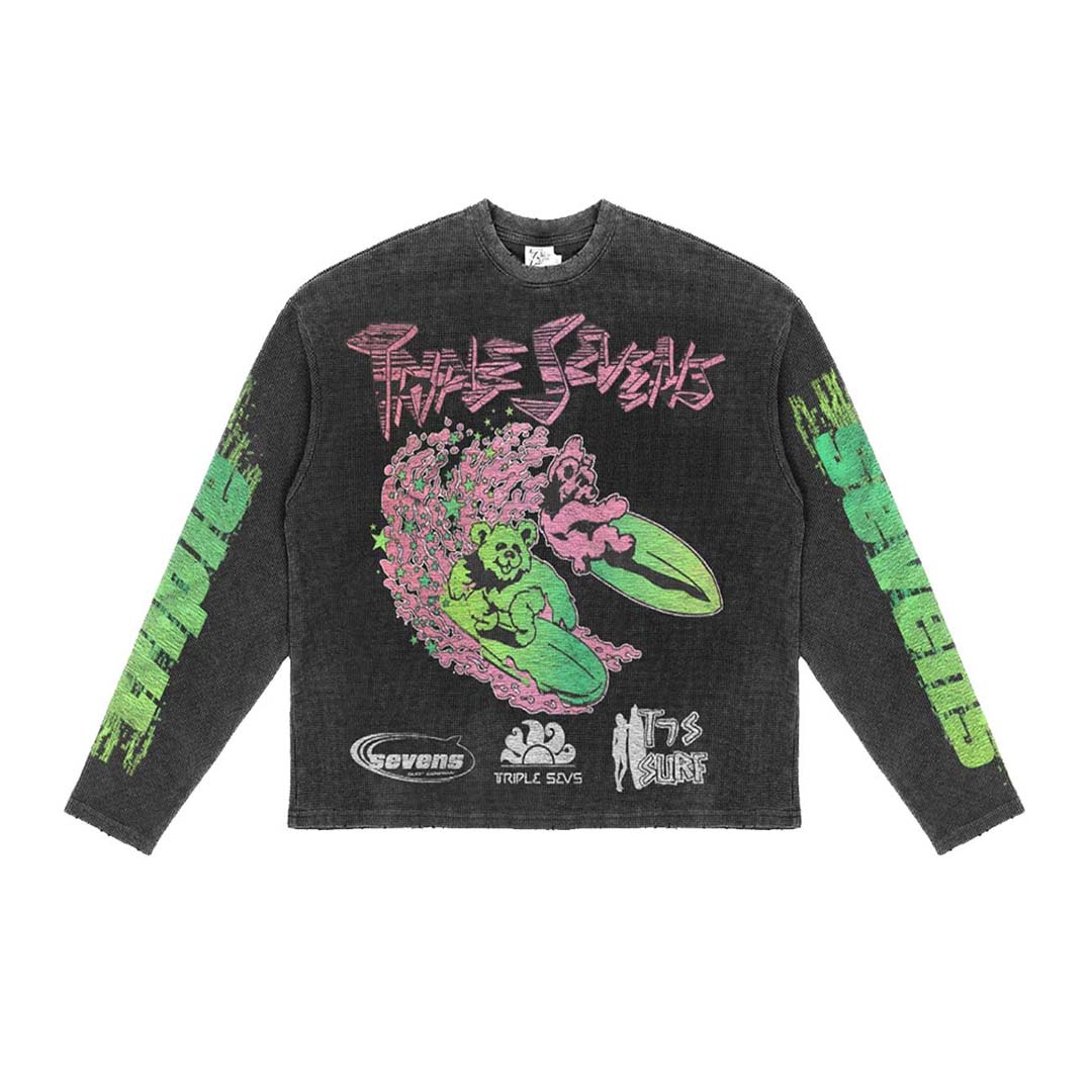 Triple Sevens All Star V2 Thermal LS Black Green by Triple Sevens - NWAHYPE No.1 for streetwear T-Shirts in USA