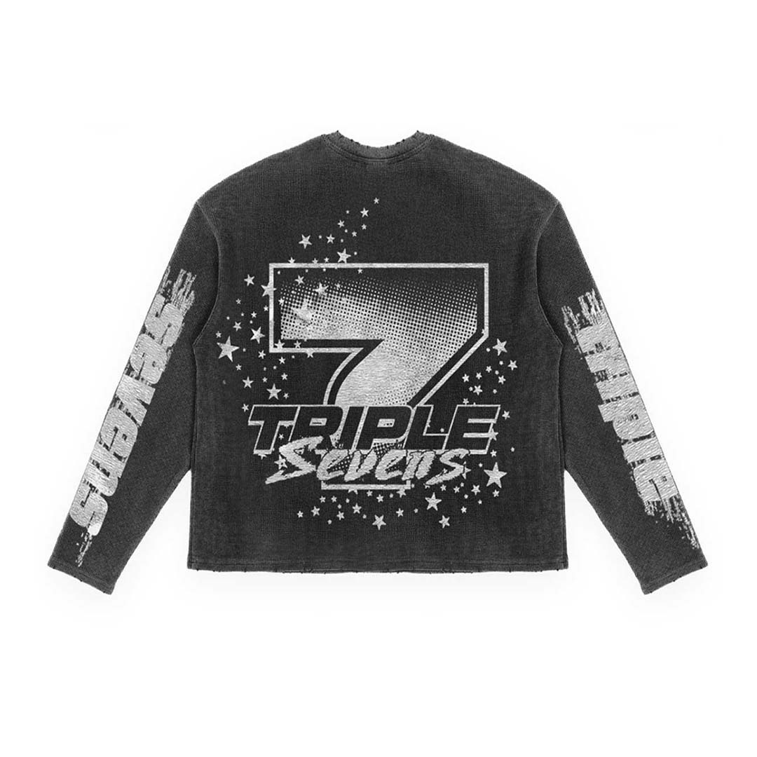 Triple Sevens All Star V2 Thermal LS Black White by Triple Sevens - NWAHYPE No.1 for streetwear T-Shirts in USA
