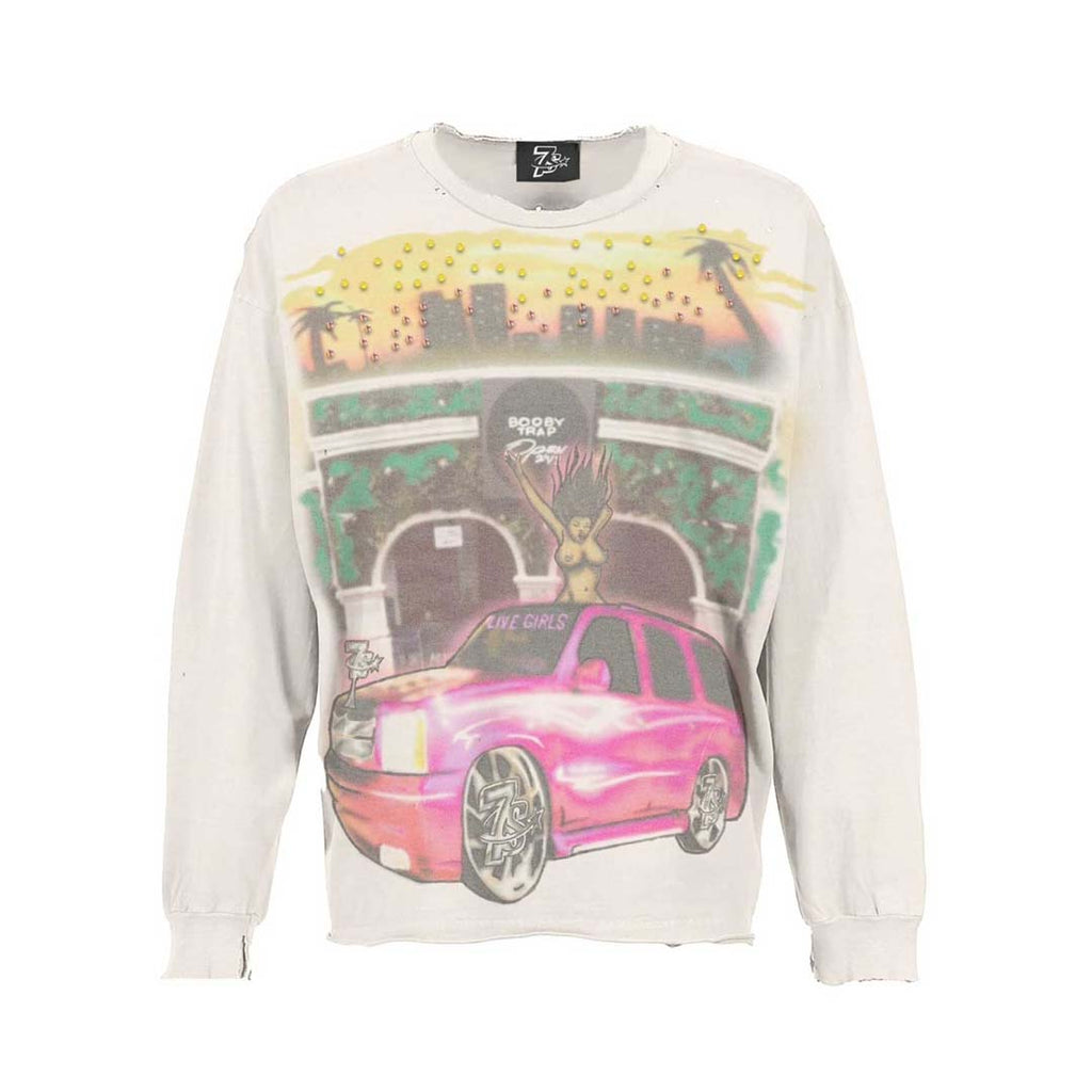 Triple Sevens Booby Trap Long Sleeve Tee White by Triple Sevens - NWAHYPE No.1 for streetwear T-Shirts in USA