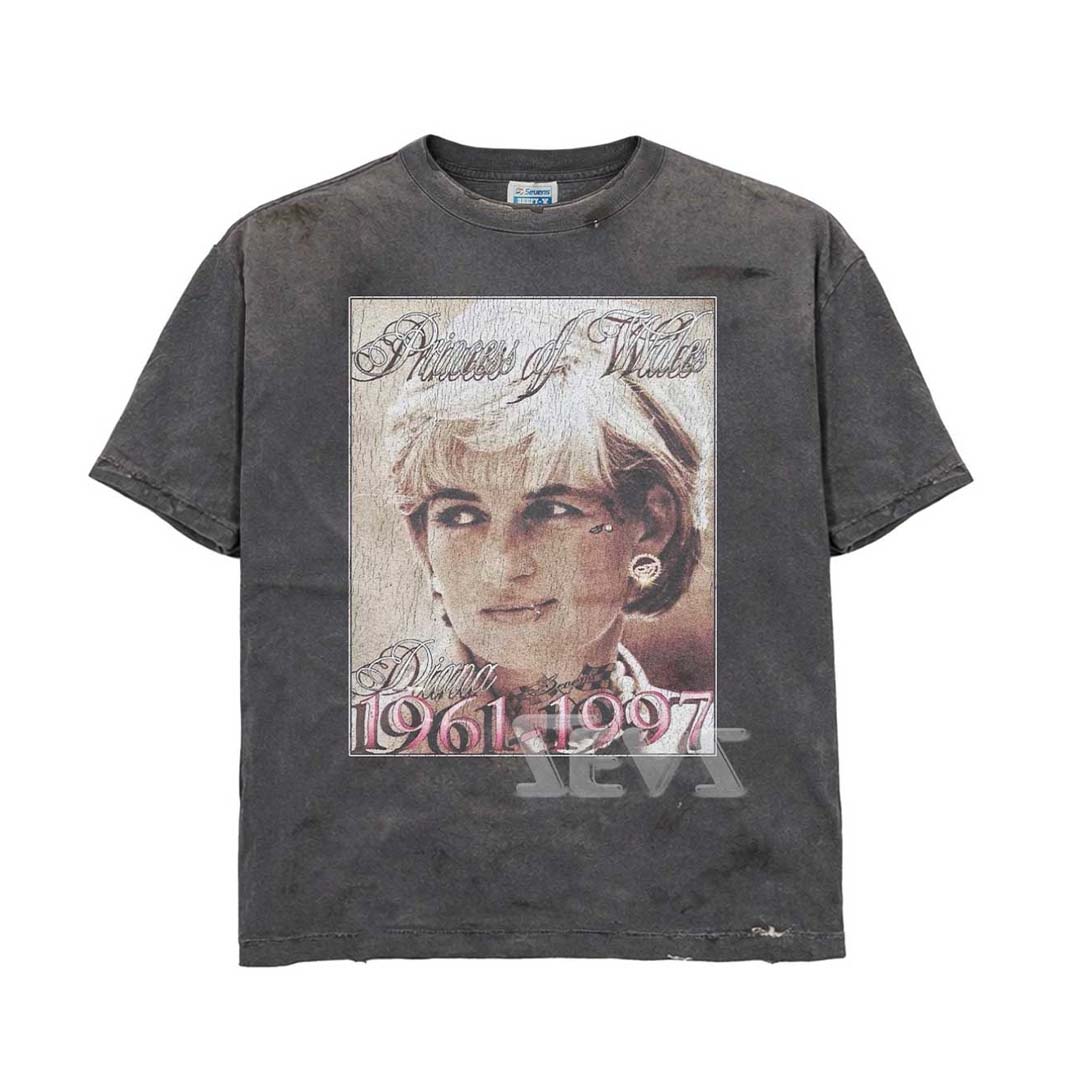 Triple Sevens Diana Grey Wash Tee by Triple Sevens - NWAHYPE No.1 for streetwear T-Shirts in USA