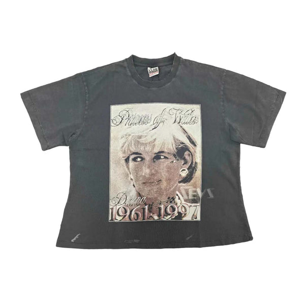 Triple Sevens Diana Grey Wash Tee by Triple Sevens - NWAHYPE No.1 for streetwear T-Shirts in USA