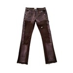 Triple Sevens Flare Denim Brown Pants by Triple Sevens - NWAHype 1 for streetwear Pants in USA