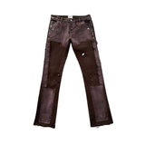Triple Sevens Flare Denim Brown Pants by Triple Sevens - NWAHype 1 for streetwear Pants in USA