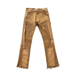 Triple Sevens Flare Denim Khaki Pants by Triple Sevens - NWAHype No.1 for streetwear Pants in USA