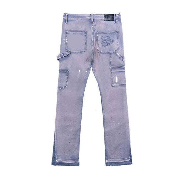 Triple Sevens Flare Denim Pants Grey/Blue by Triple Sevens - NWAHype No.1 for streetwear Pants in USA