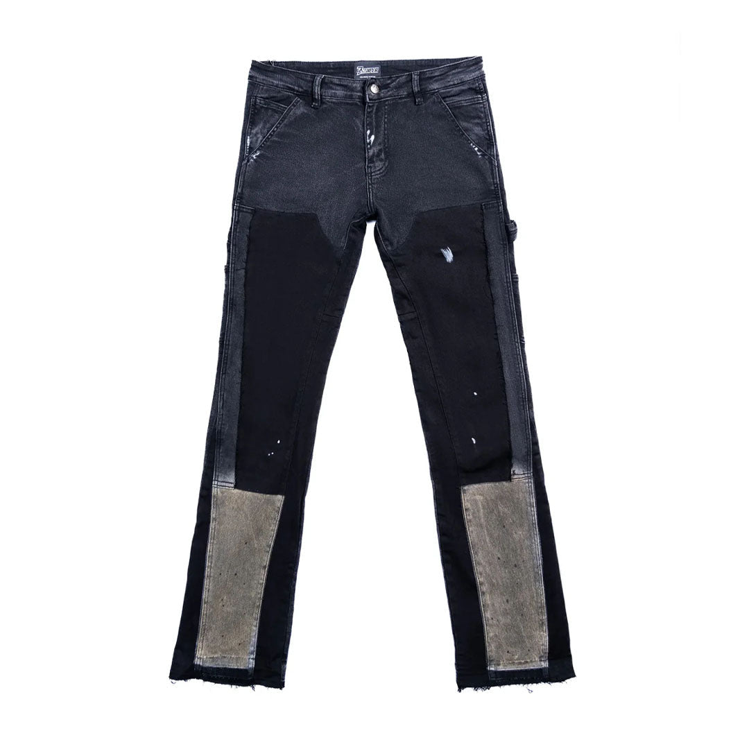 Triple Sevens Flared Denim Black by Triple Sevens - NWAHype 1 for streetwear Pants in USA