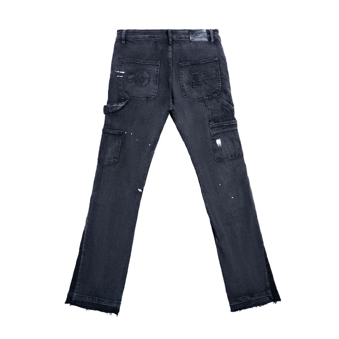 Triple Sevens Flared Denim Black by Triple Sevens - NWAHype 1 for streetwear Pants in USA