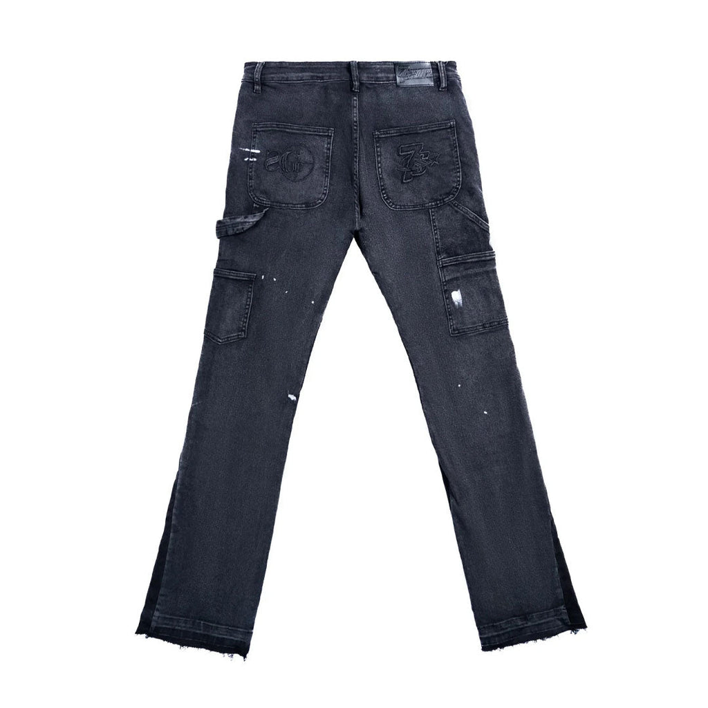 Triple Sevens Flared Denim Black by Triple Sevens - NWAHype 1 for streetwear Pants in USA