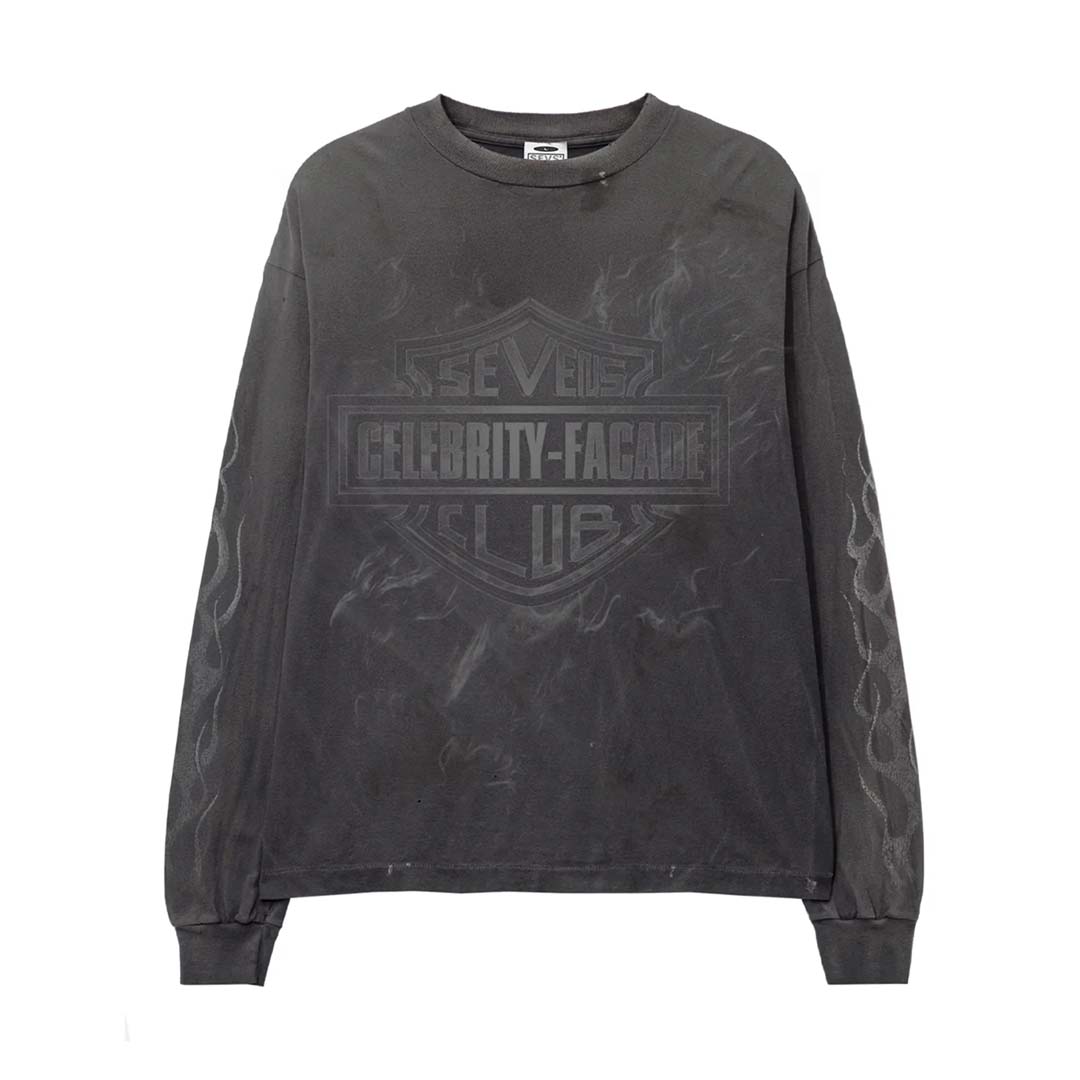 Triple Sevens Harley Long Sleeve Tee Faded Black by Triple Sevens - NWAHYPE No.1 for streetwear T-Shirts in USA