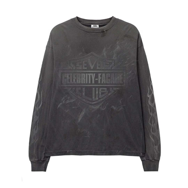 Triple Sevens Harley Long Sleeve Tee Faded Black by Triple Sevens - NWAHYPE No.1 for streetwear T-Shirts in USA