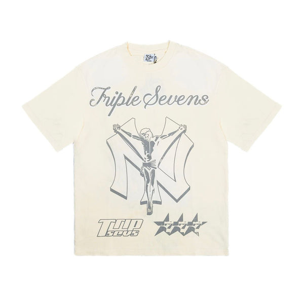 Triple Sevens NY Jesus Cream Tee by Triple Sevens - NWAHype 1 for streetwear T-Shirts in USA