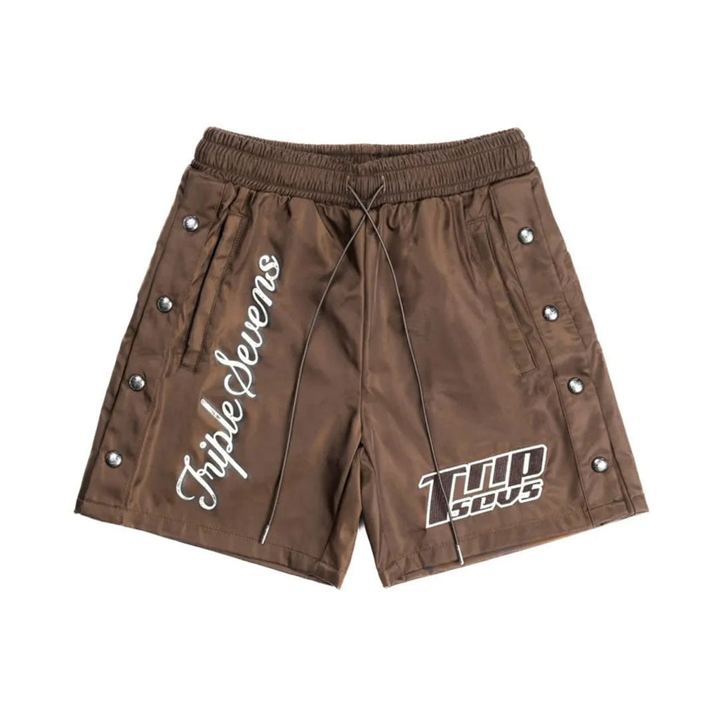 Triple Sevens Nylon Shorts Brown by Triple Sevens - NWAHype 1 for streetwear Shorts in USA