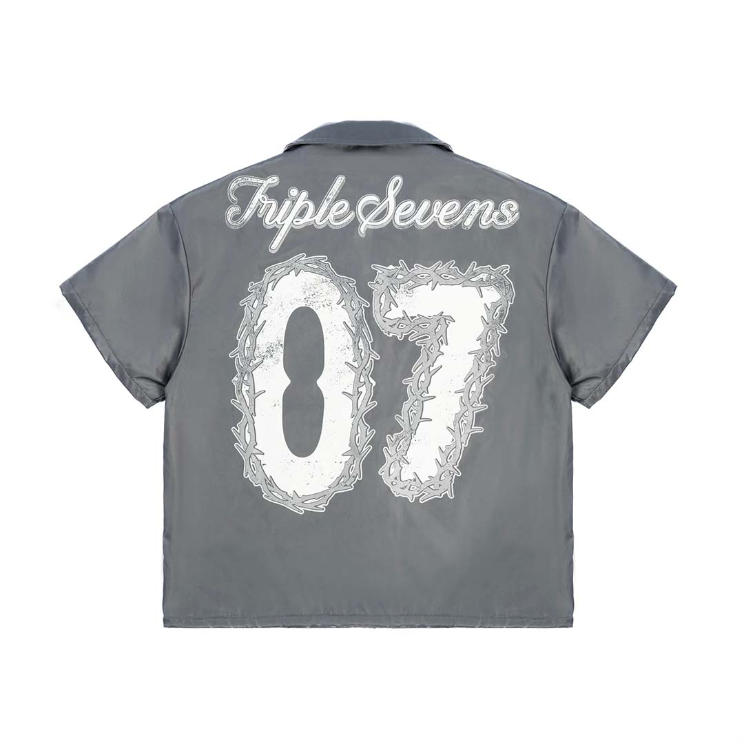 Triple Sevens Nylon Snap Button Shirt by Triple Sevens - NWAHype No.1 for streetwear T-Shirts in USA