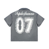 Triple Sevens Nylon Snap Button Shirt by Triple Sevens - NWAHype No.1 for streetwear T-Shirts in USA