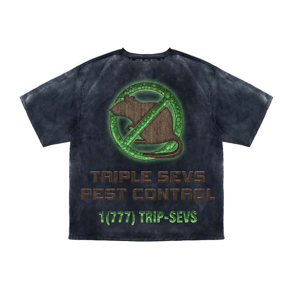 Triple Sevens Pest Control Black Tee by Triple Sevens - NWAHype 1 for streetwear T-Shirts in USA
