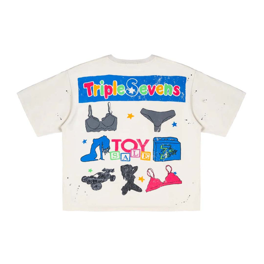 Triple Sevens Sex 4 Us Cream Tee by Triple Sevens - NWAHype 1 for streetwear T-Shirts in USA