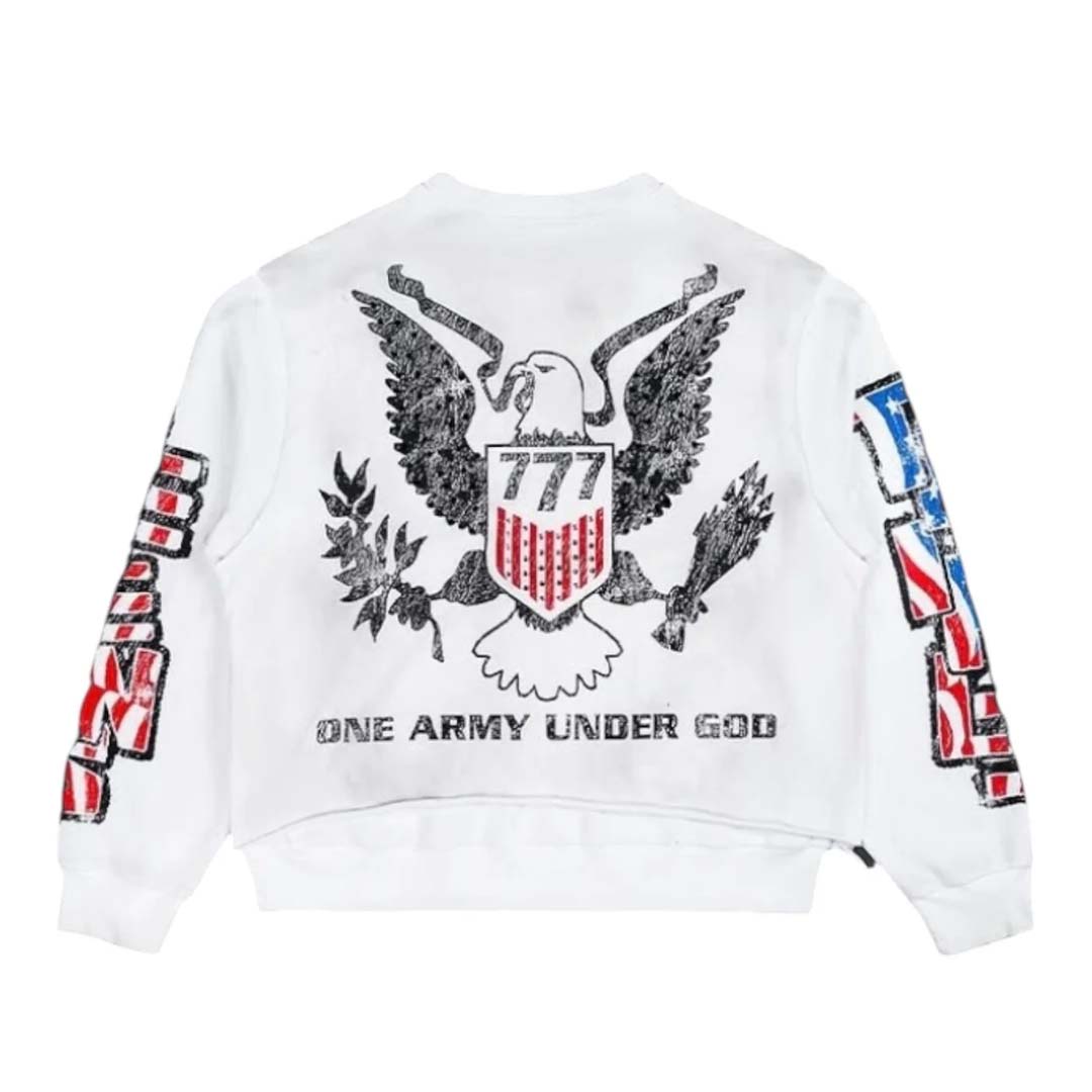 Triple Sevens Trade War Long Sleeve Thermal White Tee by Triple Sevens - NWAHype 1 for streetwear T-Shirts in USA