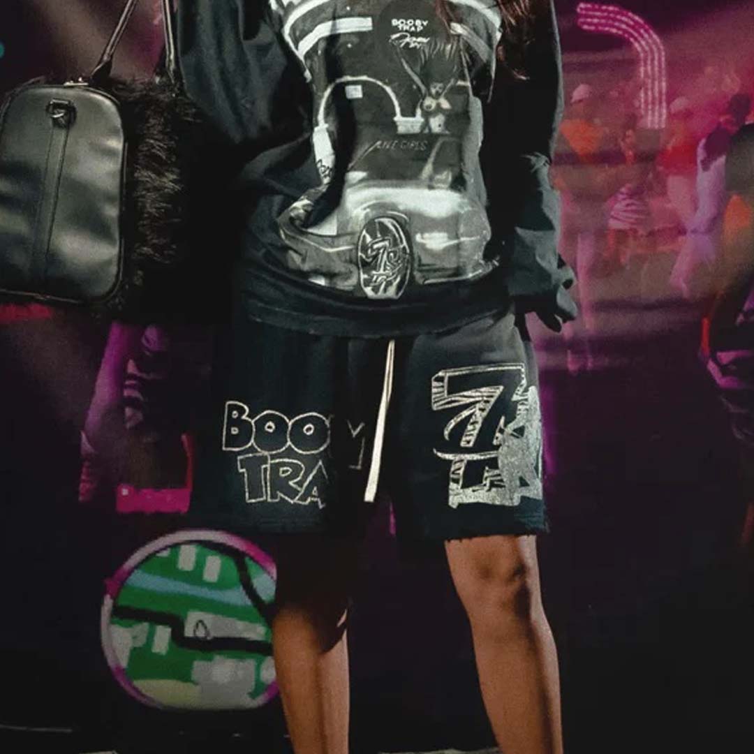 Triple Sevens Trap Black Shorts by Triple Sevens - NWAHype 1 for streetwear Shorts in USA